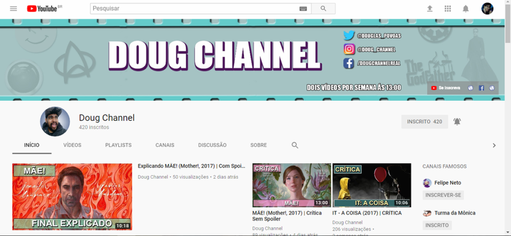 Identidade "Doug Channel" Desktop